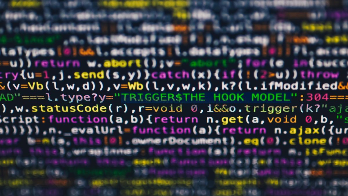 Source code on screen, standing in for a full production build