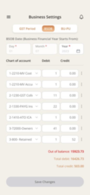 This Accounting Revolution app — Chart of accounts