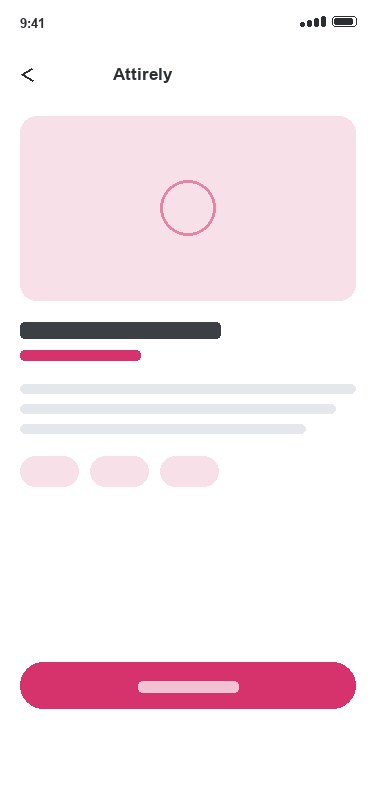 Attirely app — Browse the catalogue