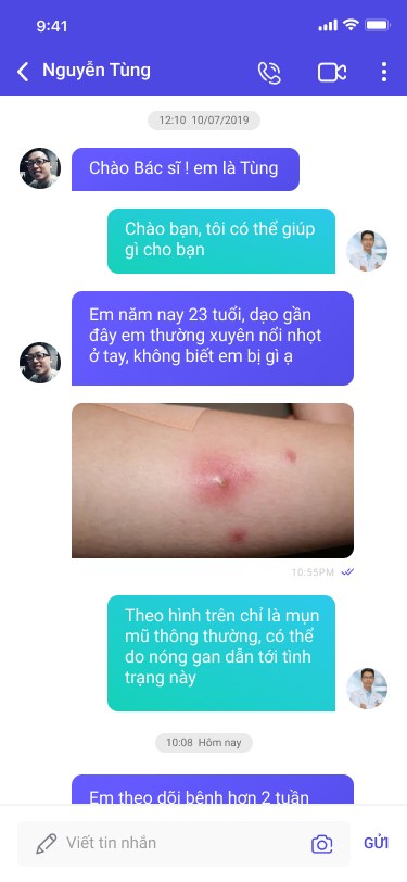 Doctor Bear app — Doctor chat