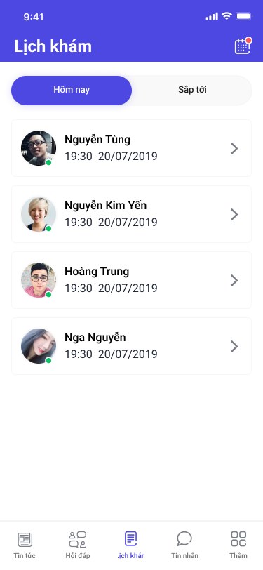 Doctor Bear app — Appointments