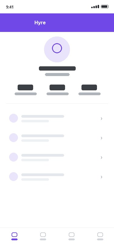 Hyre app — Your payslips