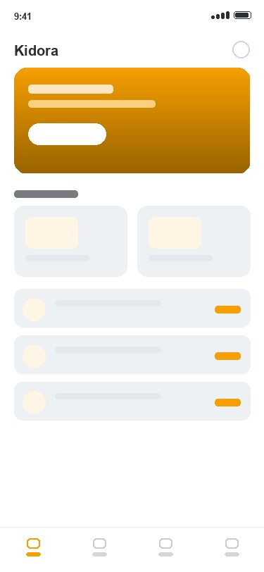 Kidora app — Your child’s profile