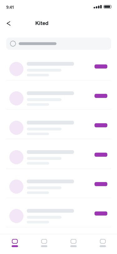Kited app — Your feed