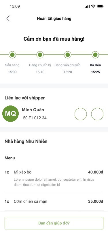 Như Nhiên app — Delivered