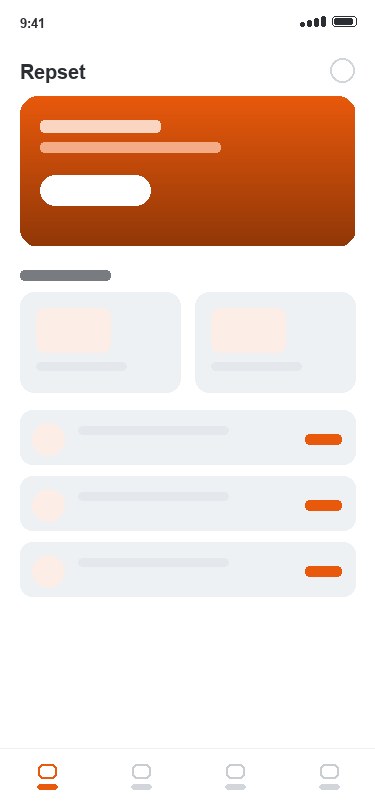 Repset app — Your profile