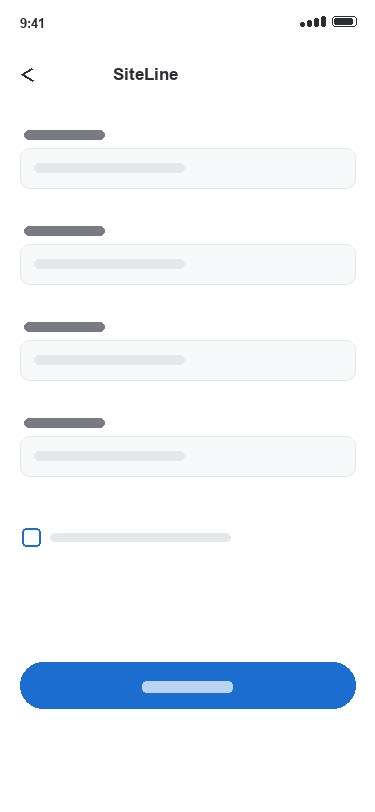 SiteLine app — Send an enquiry