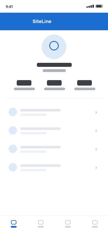 SiteLine app — Construction milestones