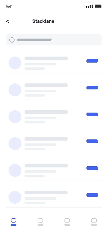 Stacklane app — Sign in