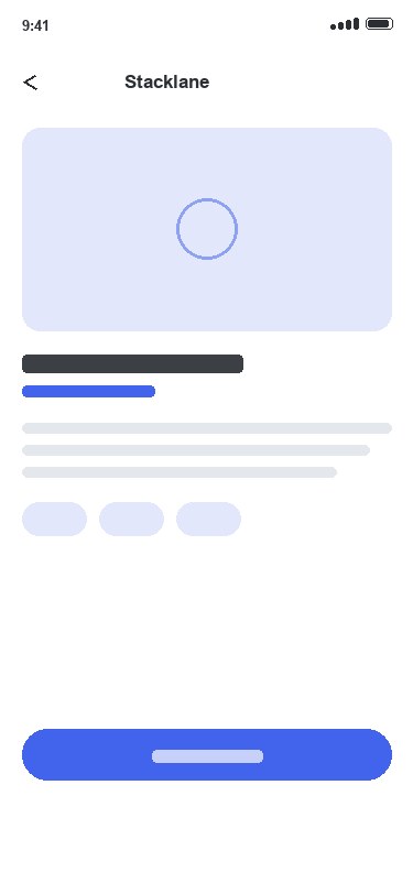 Stacklane app — Metrics overview
